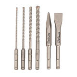 Spyder 950023 SDS-Plus Tradesman 6" Masonry Drill Bit and Chisel Set (6 Piece) - 3