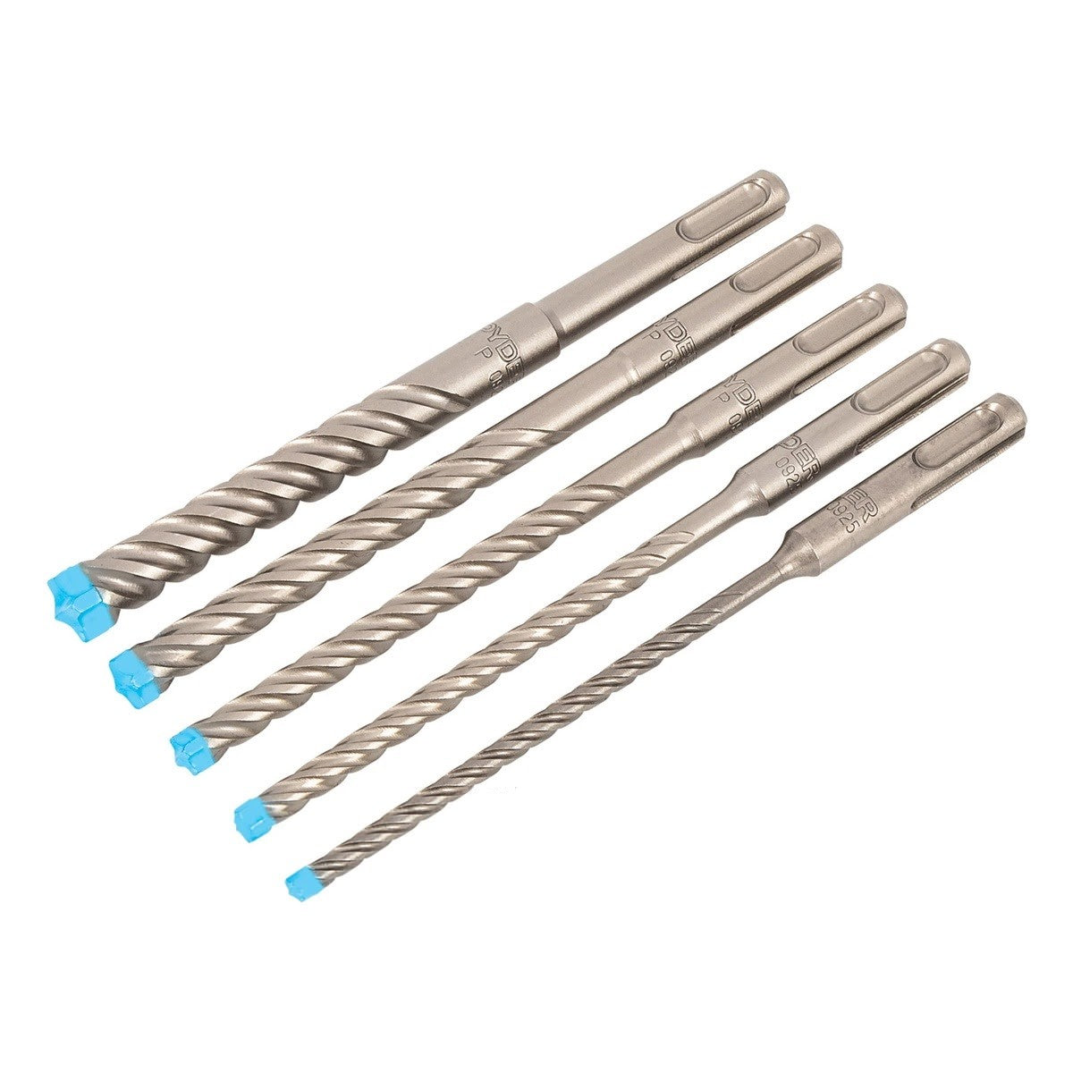 Spyder 950036 SDS-Plus 4-Cutter Full-Carbide Rotary Hammer Drill Bit Set 6" (5 Piece Set) - 3