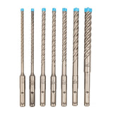 Spyder 950037 SDS-Plus 6" 4-Cutter Full-Carbide Rotary Hammer Drill Bit Set (7 Piece) - 2