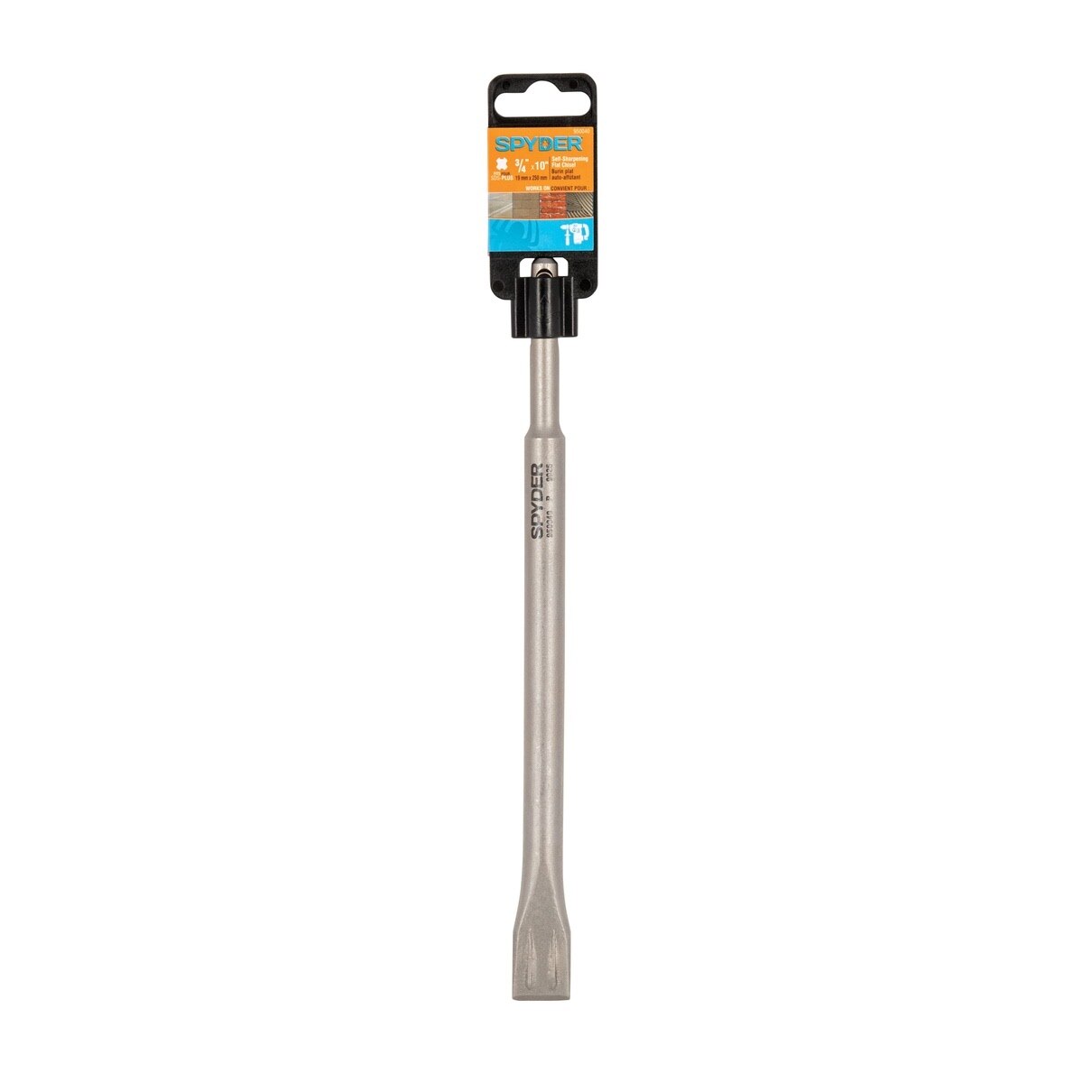 Spyder 950040 SDS-Plus Self-Sharpening Flat Chisel Bit for Concrete and Masonry 3/4 in x 10 in - 4