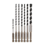 Spyder 950052 Impact Shank Masonry Hammer Drill Bit Set with 1/4 in Hex Shank (7 Piece) - 2