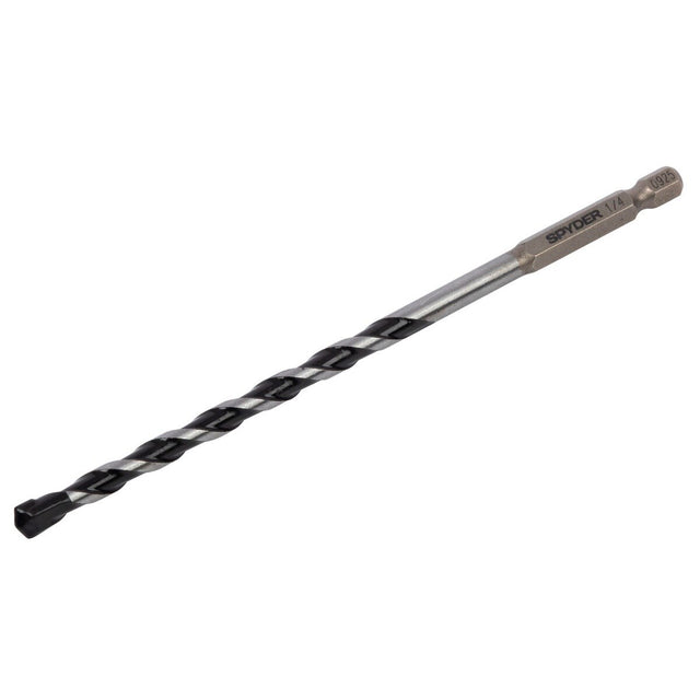 Spyder 950057 1/4" x 6" Impact Shank Carbide Tipped Hammer Drill Bit