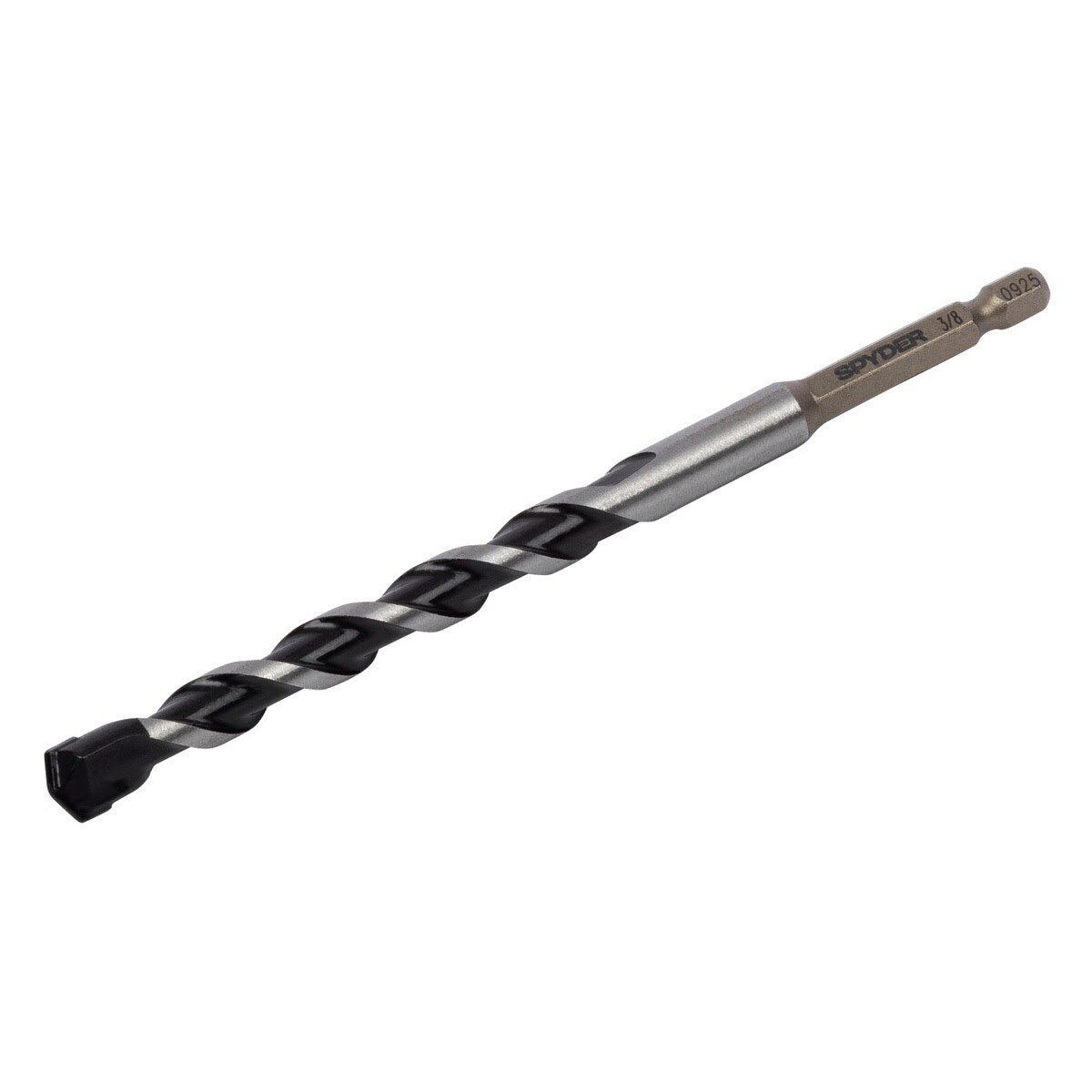 Spyder 950059 3/8" x 6" Impact Shank Hammer Drill Bit with 1/4" Hex Impact Shank