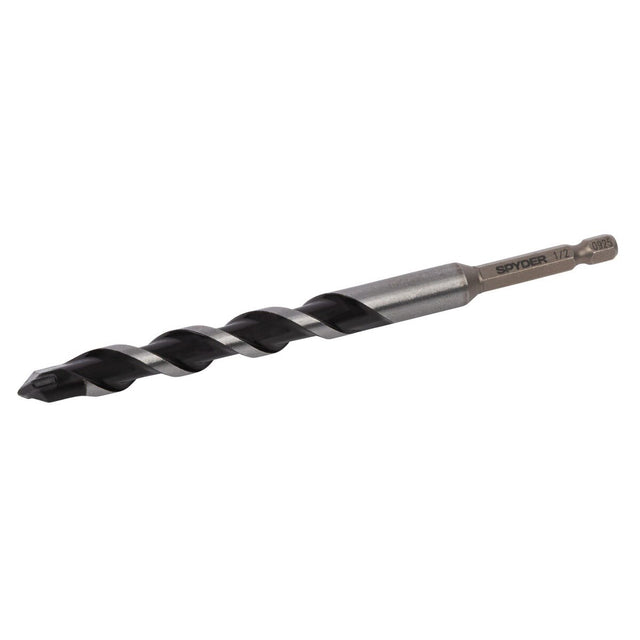 Spyder 950060 1/2" x 6" Carbide-Tipped Impact Shank Hammer Drill Bit