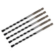 Spyder 950063 1/4" x 6" Impact Shank Carbide-Tipped Hammer Drill Bits for Concrete and Masonry (5 Pack)