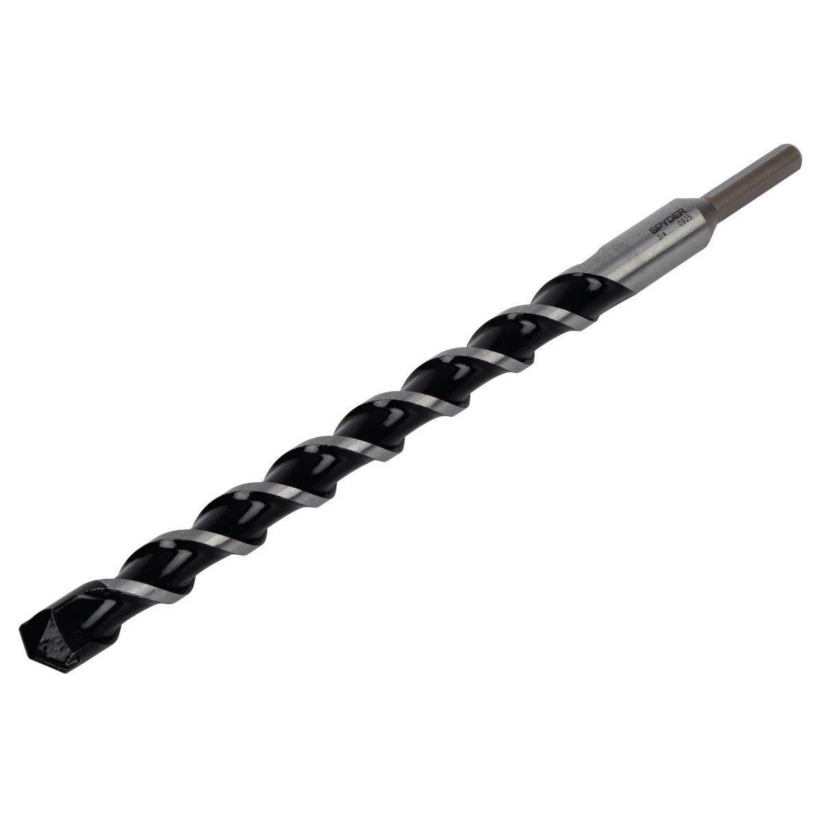 Spyder 950070 3/4" x 12" Three-Flat Grip Shank Carbide-Tipped Rotary Hammer Drill Bit