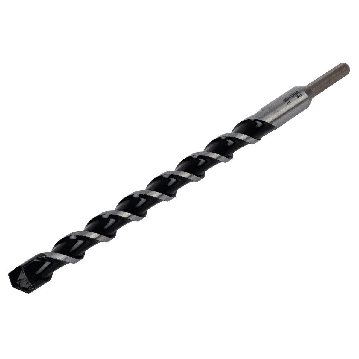 Spyder 950070 3/4" x 12" Three-Flat Grip Shank Carbide-Tipped Rotary Hammer Drill Bit