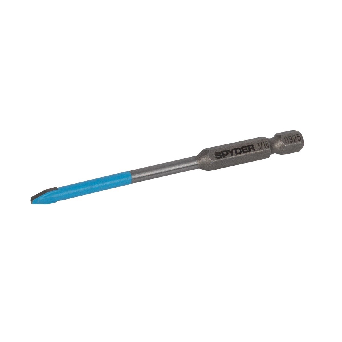 Spyder 950073 3/16" x 3.5" Quick-Release Hex Shank Carbide-Tipped Glass and Tile Drill Bit