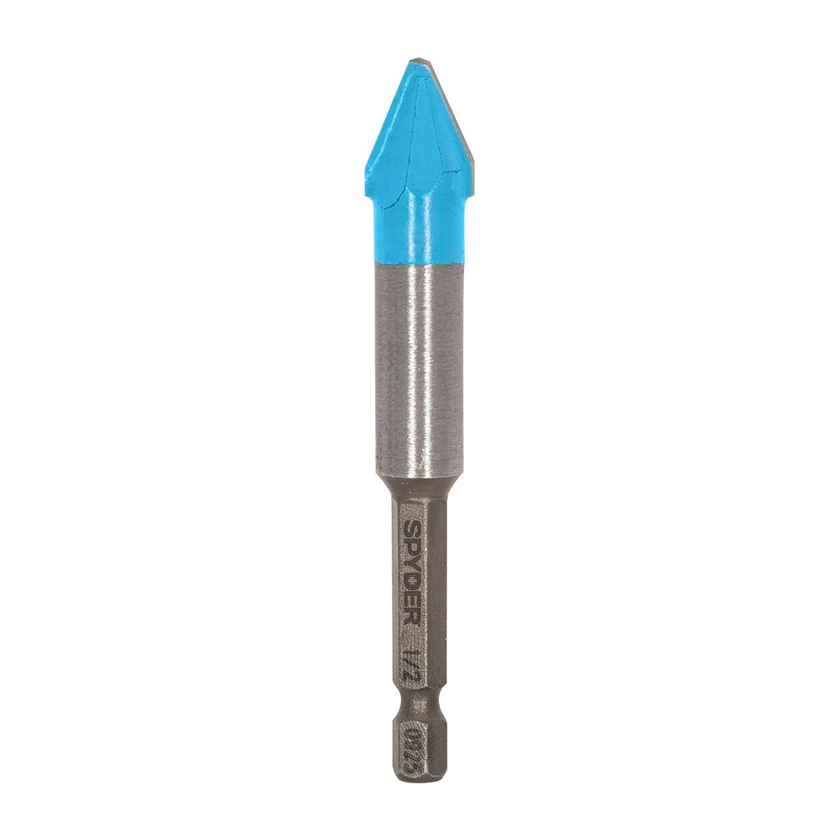 Spyder 950077 1/2 in x 3-1/2 in Quick-Release Hex Shank Carbide-Tipped Glass and Tile Drill Bit - 2
