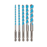 Spyder 950081 6" Impact Shank Carbide-Tipped Multi-Material Masonry Drill Bit Set (5 Piece) - 3