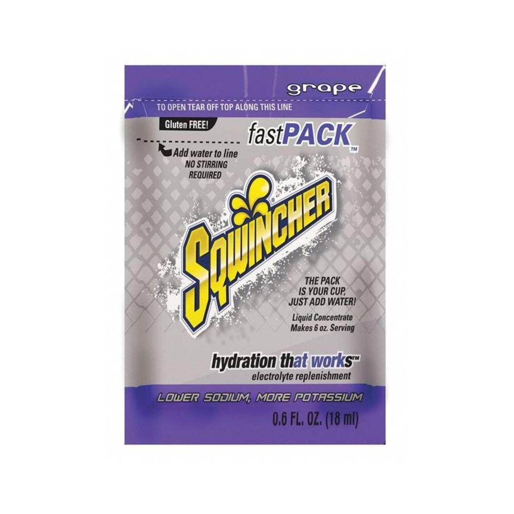 Sqwincher 159015302 Fast Pack Grape - 6 oz. Serving