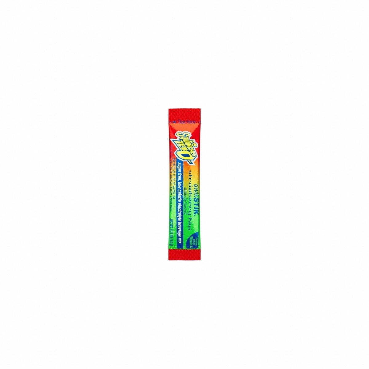 Sqwincher 159060975 Sugar Free Strawberry Kiwi Qwik Stik Electrolyte Drink Mix 20 oz (50 Pack) - 2