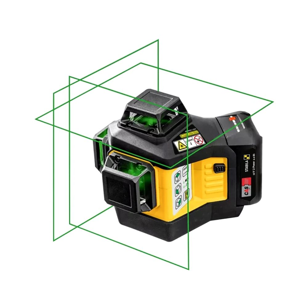 Stabila 03410 LAX 600 G 3 Plane/360 Degree Green Beam Laser 5-Piece Kit - 2