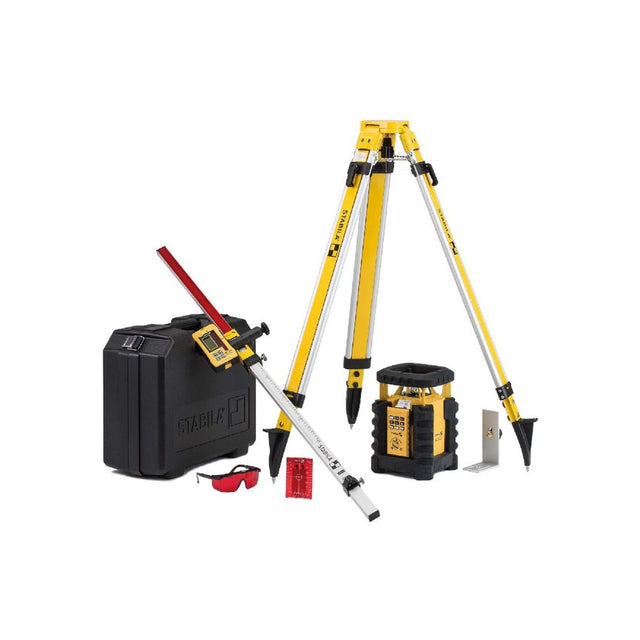 Stabila 05700 TR LAR 350 Self-Leveling Rotary Laser, Interior/Exterior 9-Piece Kit