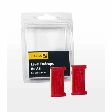 Stabila 20045 End Caps for Levels Type 80-AS, M- 2, Rubber, 2 Caps