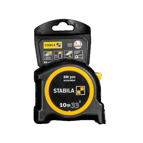 Stabila 30633 BM 300 Tape Measure, 33' CM + Inch