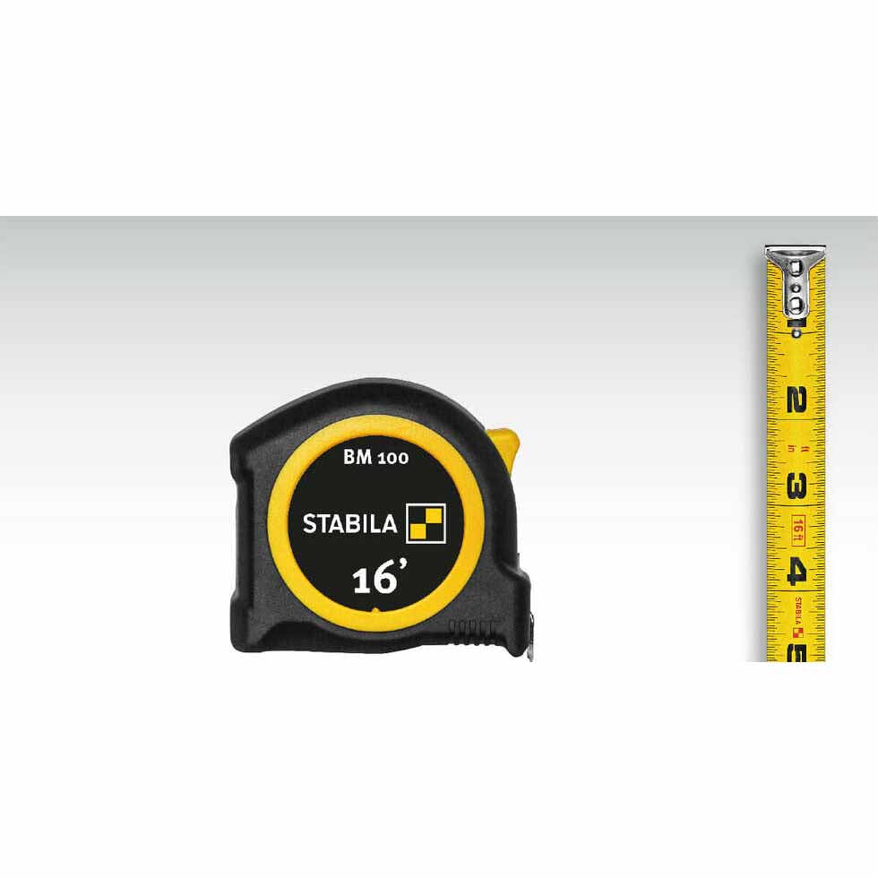 Stabila 30716 16' Pocket Tape BM 100 Imperial Scale, Lightweight