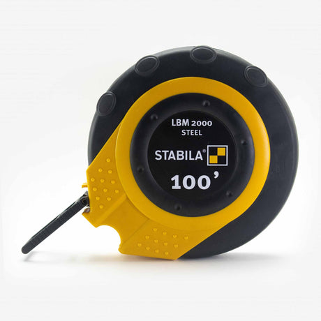 Stabila 30955 100' Close Cased Tape w Rugged Steel Blade, Imperial Scale