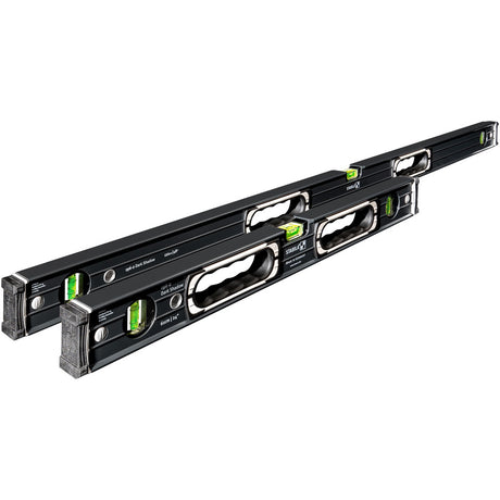 Stabila 37300 24"/48" Dark Shadow Spirit Level Set 196-2 Series , 2-Piece