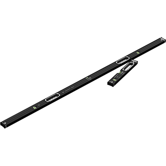 Stabila 37350 196-2 Dark Shadow Spirit Level Set 16 in. and 72 in. Limited Edition (2-Piece)