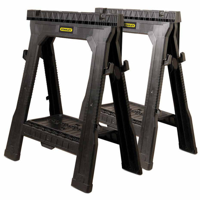 Stanley 060864R Folding Sawhorse Twin Pack