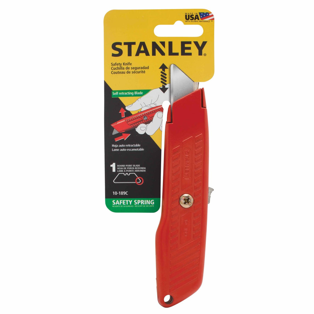 Stanley 10-189C Self Retracting Safety Blade Utility Knife - 4