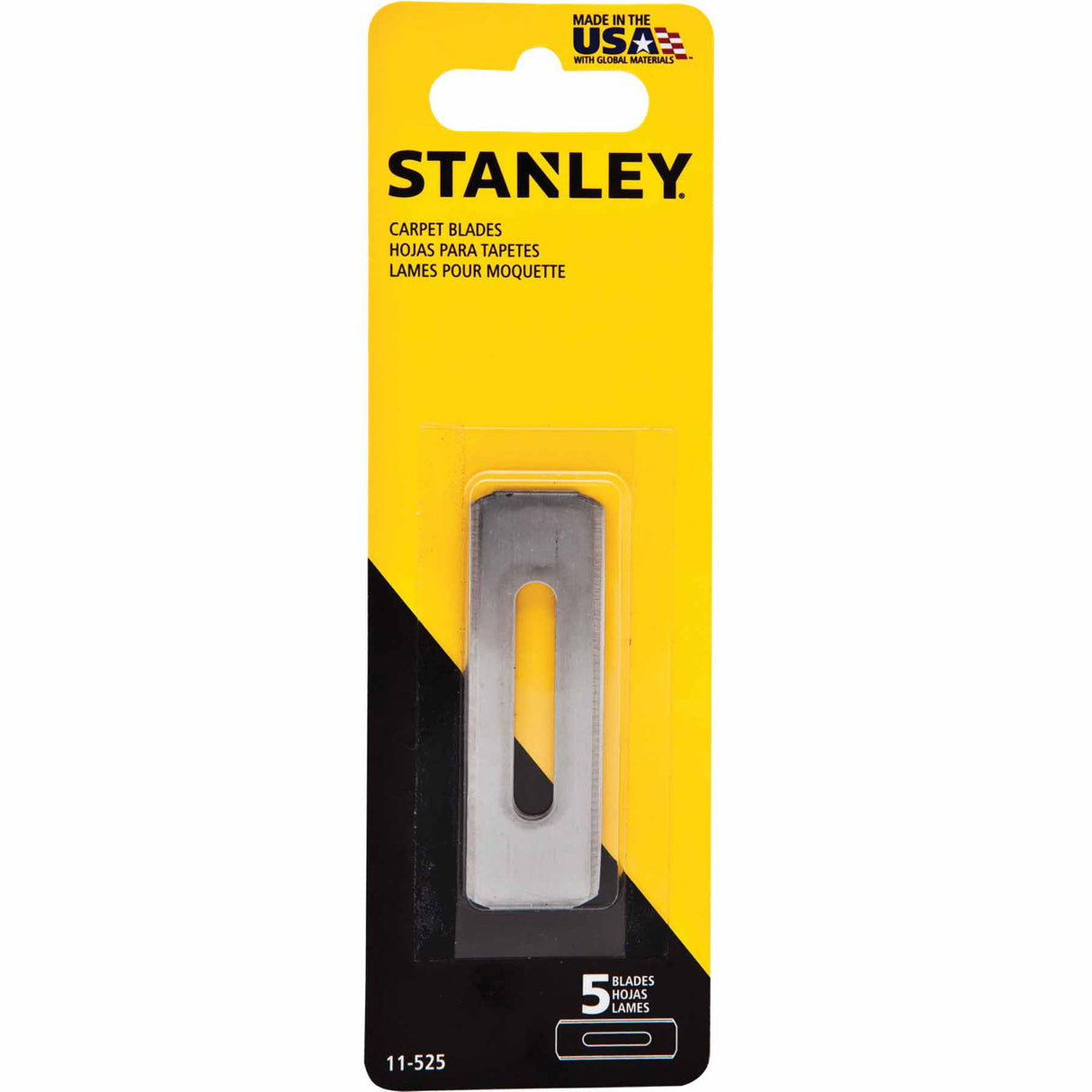 Stanley 11-525 High Carbon Steel Carpet Knife Blade, 5 Pack - 2