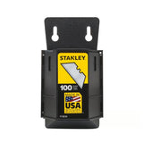 Stanley 11-921J 2.4" High Carbon Steel Heavy Duty Utility Blade Dispenser with Wall Mount (100 Pack)