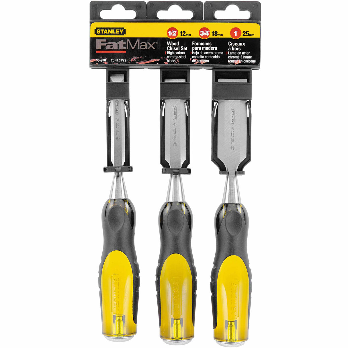 Stanley 16-970 Stanley FatMax Short Blade Chisel Set - 3 Pc. - 2