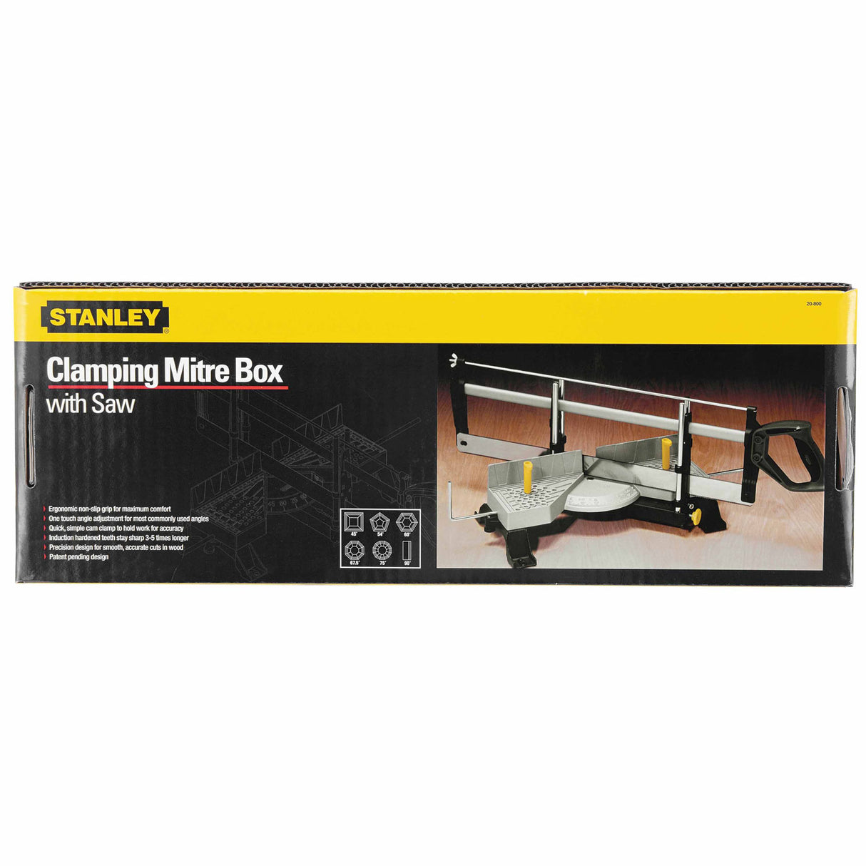 Stanley 20-800 Adjustable Angle Clamping Mitre Box 22" - 2