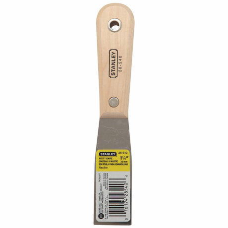 Stanley 28-540 Wood Handle Flexible Putty Knife - 1-1/4"