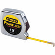 Stanley 33-115 PowerLockPocket Tape Rule w/ Dia. Scale 1/4" X 10'