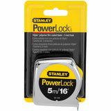 Stanley 33-158 3/4"x16' (5m) PowerLock Metric/English Tape Measure - 3