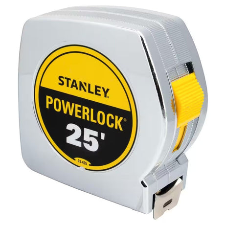 Stanley 33-425THR PowerLockClassic 1" x 25' Tape Measure with Blade Lock and Belt Clip
