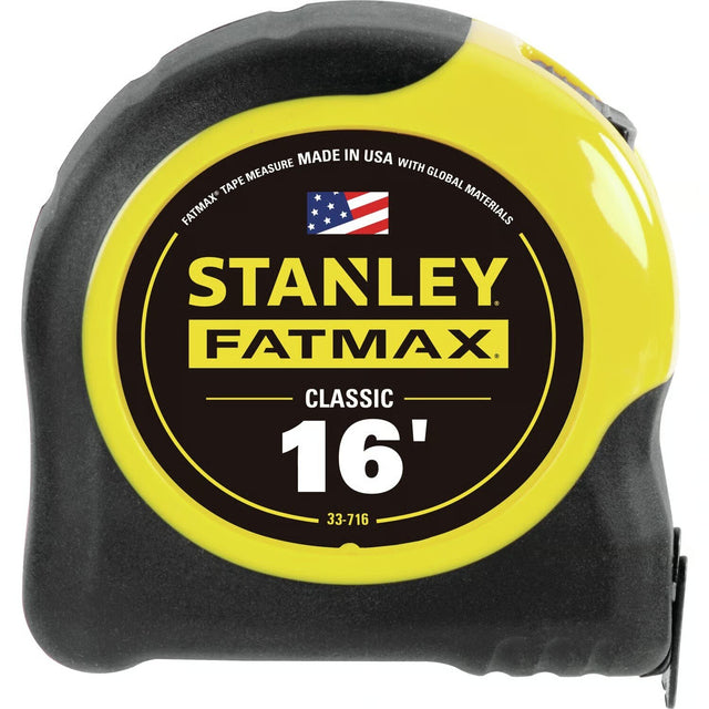 Stanley 33-716THR FatMax Tape Rule with BladeArmor Coating 1-1/4" x 16'