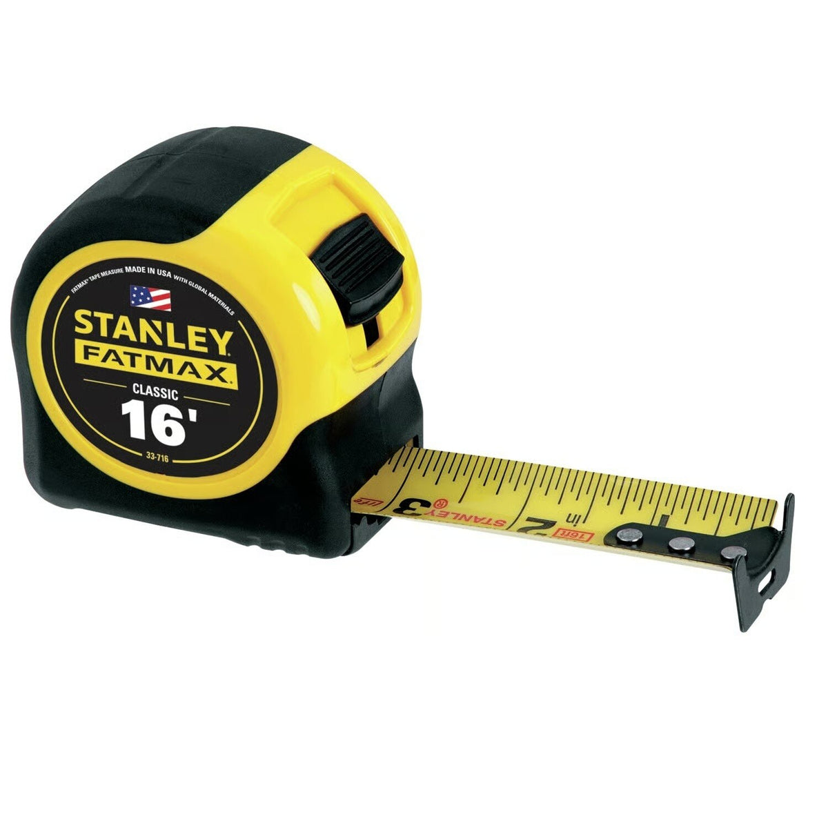 Stanley 33-716THR FatMax Tape Rule with BladeArmor Coating 1-1/4" x 16' - 2