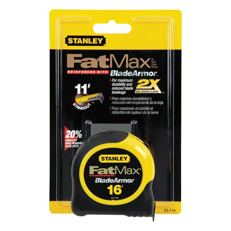 Stanley 33-716THR FatMax Tape Rule with BladeArmor Coating 1-1/4" x 16' - 4