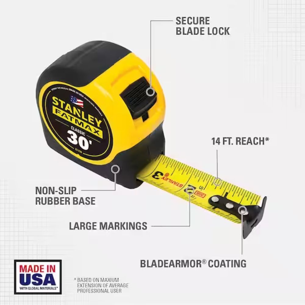 Stanley 33-730X 30' FATMAX Classic Tape Measure - 2