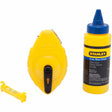 Stanley 47-443 Chalk Reel w/ 4 Oz Blue Chalk & Line Level