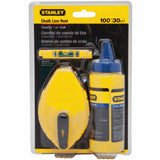 Stanley 47-443 Chalk Reel w/ 4 Oz Blue Chalk & Line Level - 5