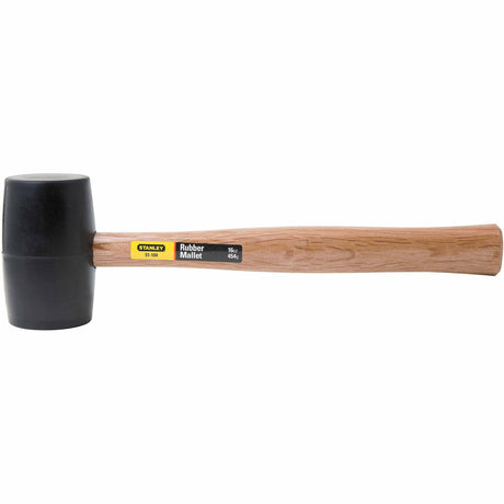 Stanley 51-104 16 oz 13-1/2" Rubber Mallet wth Hardwood Handle