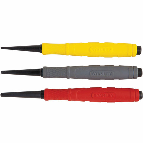 Stanley 58-930 Cushion Grip Nail Set - 3 Piece