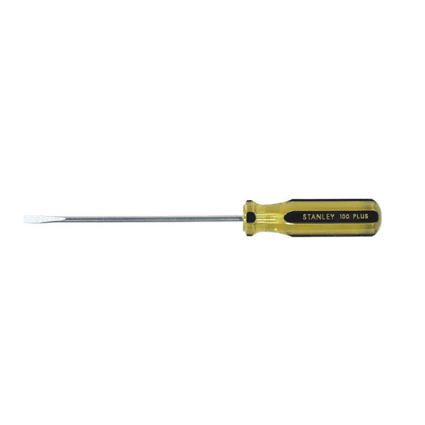 Stanley 66-186-A 3/16" X 6" 100 PlusCabinet Slotted Tip Screwdriver