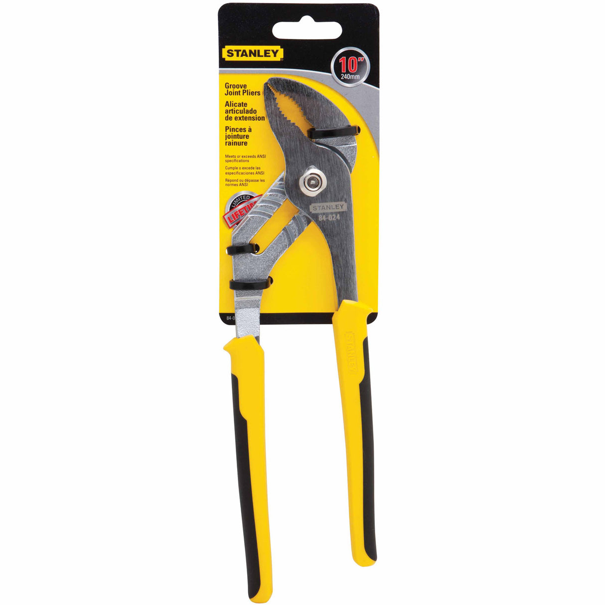 Stanley 84-024 Bi-Material Groove Joint Plier 10-1/2" - 2