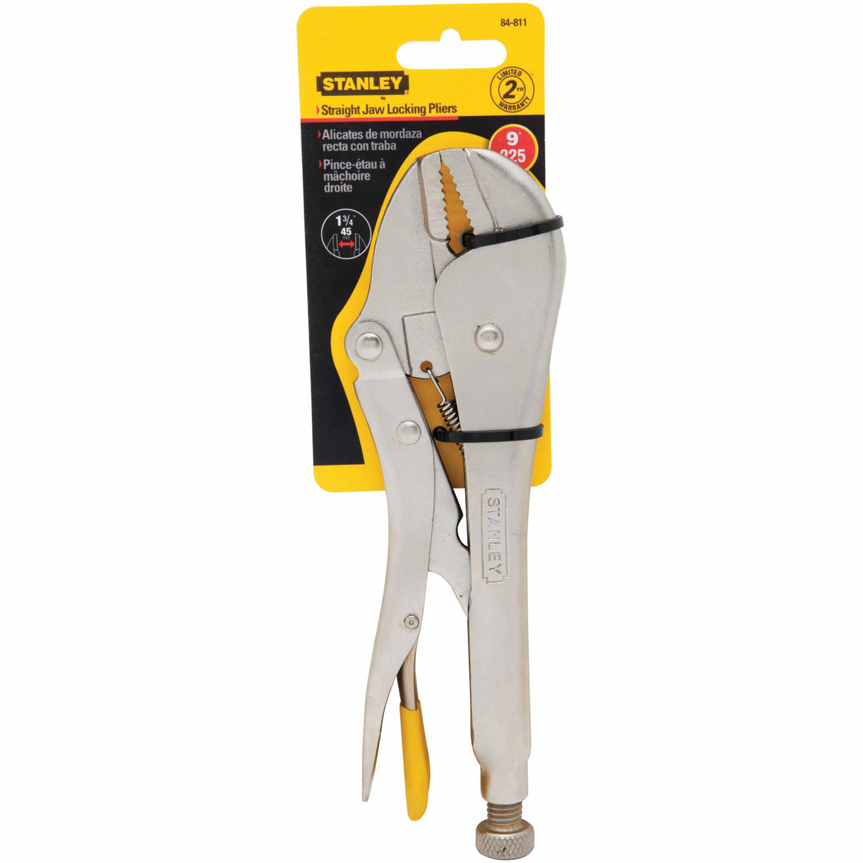 Stanley 84-811 Straight Jaw Locking Plier - 9" - 2