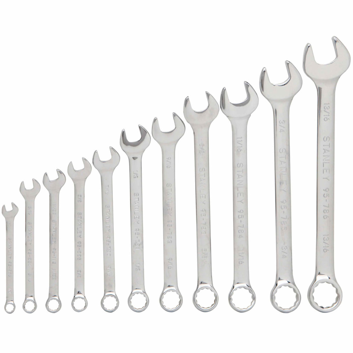 Stanley 94-385W 11 Pc Combination Wrench Set SAE