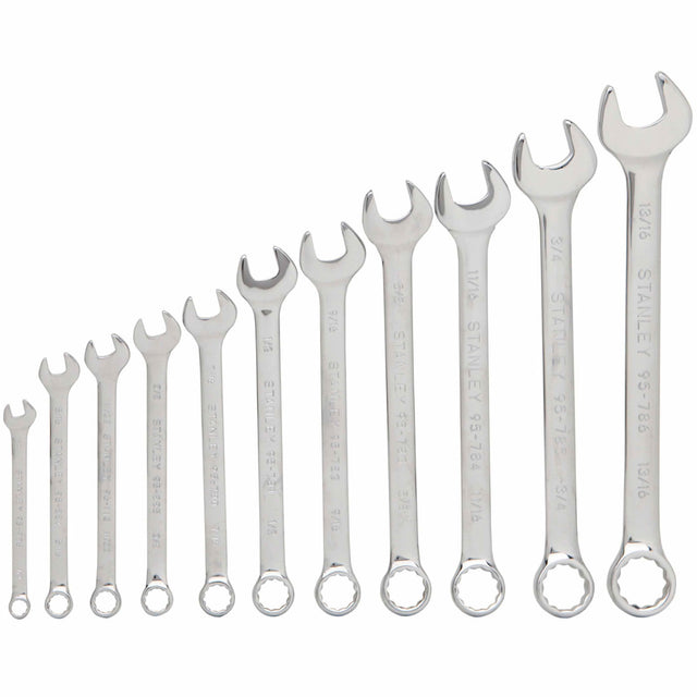 Stanley 94-385W 11 Pc Combination Wrench Set SAE