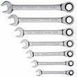 Stanley 94-542W 7 Pc Ratcheting Wrench Set SAE