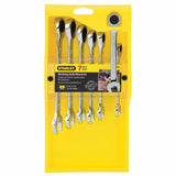 Stanley 94-543W 7 Pc Ratcheting Wrench Set mm - 2