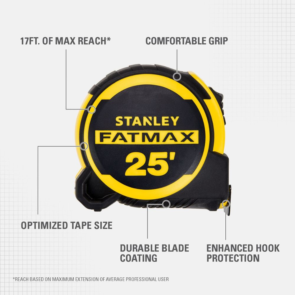 Stanley FMHT36325THS 25' FATMAX Compact Tape Measure - 2